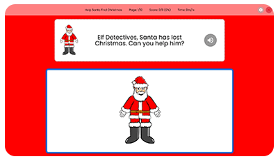 Activity Helping Santa Find Christmas